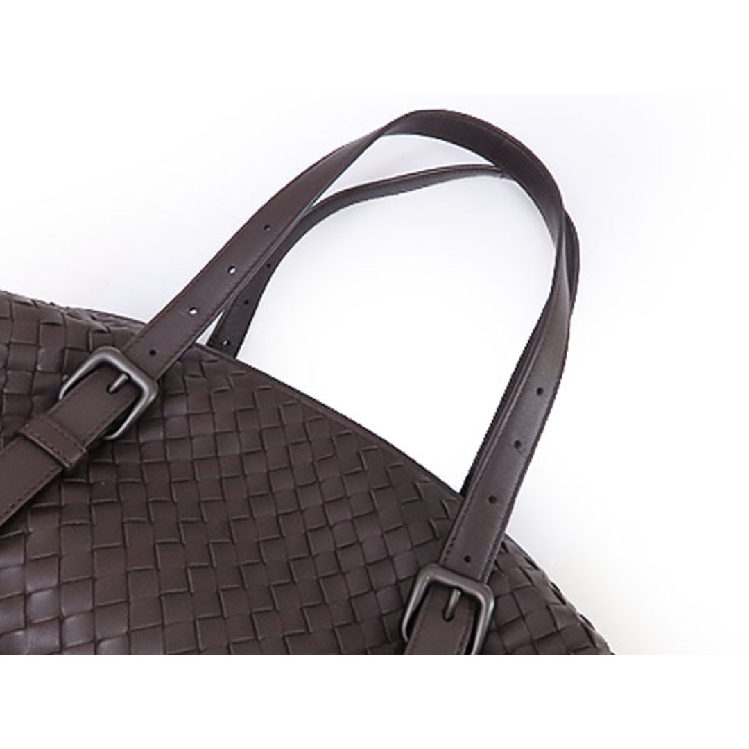 Bottega Veneta(ボッテガヴェネタ)の超美品 ボッテガ ヴェネタ イントレチャート モンテーニュ ミニボストンバッグ ハンドバッグ ダークブラウン ラムレザー 272801 レディースのバッグ(ボストンバッグ)の商品写真