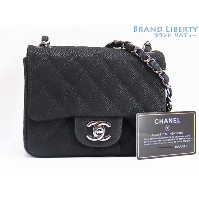 CHANEL(シャネル)の激レア未使用 シャネル ミニマトラッセ マット キャビアスキン チェーンショルダーバッグ ポーチ ポシェット ブラック シルバー金具 A35200 レディースのバッグ(ショルダーバッグ)の商品写真