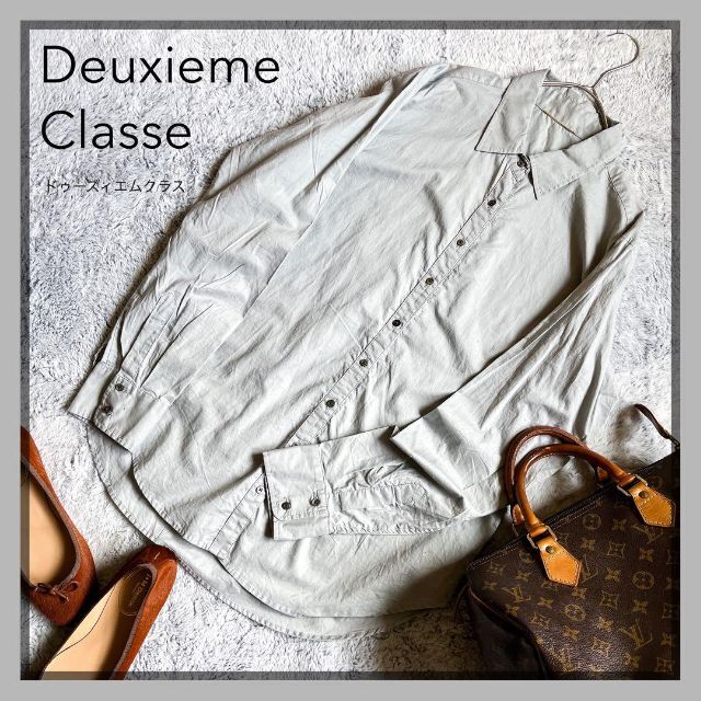 【Deuxieme Classe】アパルトモン コットン シャツ F 灰