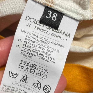 ドルチェ＆ガッバーナ フローラルプリント Tシャツ コットン ホワイト F8O1