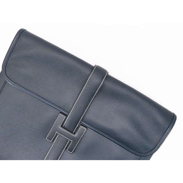 Hermes(エルメス)の美品 エルメス ジジェ GM クラッチバッグ ドキュメントケース セカンドバッグ 書類かばん ブルーインディゴ クシュベル  メンズのバッグ(セカンドバッグ/クラッチバッグ)の商品写真