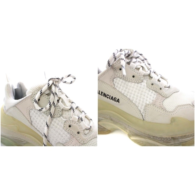 バレンシアガ トリプル S Clear Sole 39 白 544351-
