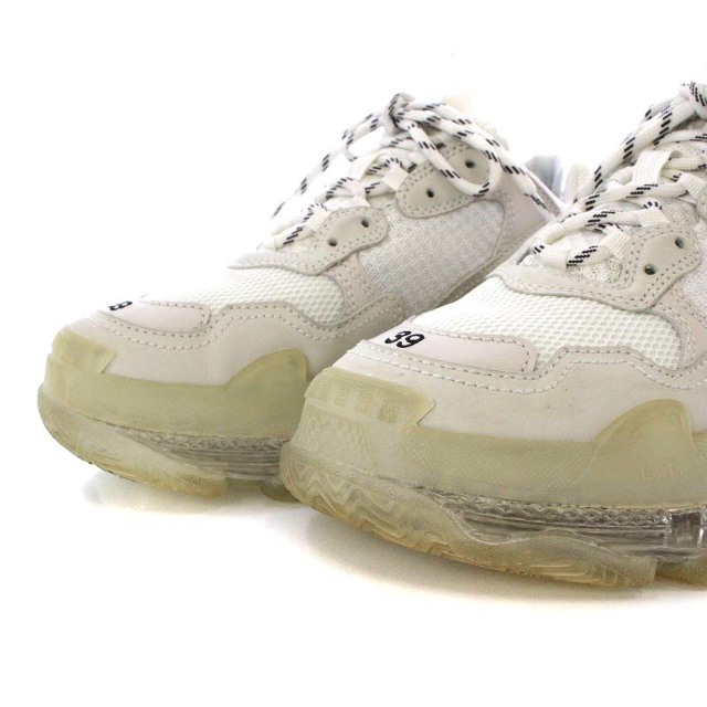 バレンシアガ トリプル S Clear Sole 39 白 544351-