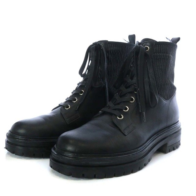 ジャンヴィトロッシ MARTIS 20 コンバット レザーブーツ 38 黒 - ブーツ