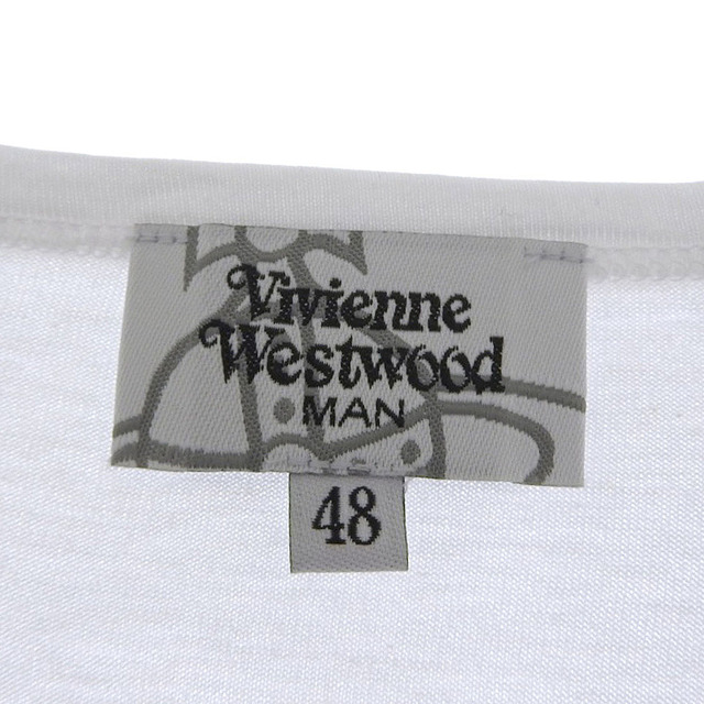 【本物保証】 超美品 ヴィヴィアンウエストウッド VIVIENNE WESTWOOD 半袖 Tシャツ 白 ホワイト 48 熊 ベア かわいい 服 メンズ