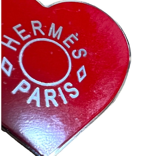Hermes(エルメス)のエルメス　HERMES  ハート　スカーフリング　レッド　限定 レディースのアクセサリー(リング(指輪))の商品写真