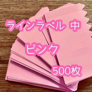 ラインラベル 中 桃 500枚 園芸カラーラベル 多肉植物 エケベリア(プランター)