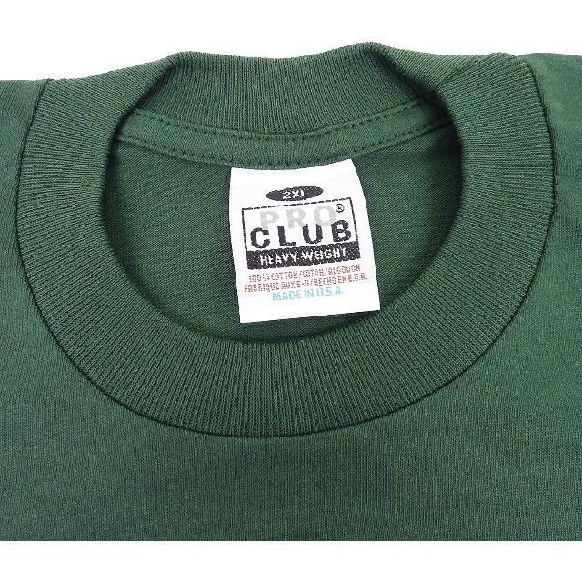 PRO CLUB - プロクラブ 長袖 ヘビーウェイト プレーン 無地 Tシャツ