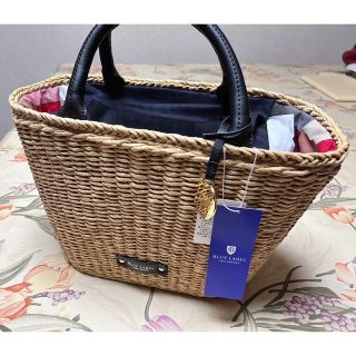 バーバリーブルーレーベル(BURBERRY BLUE LABEL)の【！最終値下！】ブルーレーベルクレストブリッジ　カゴバッグ(かごバッグ/ストローバッグ)