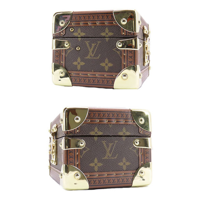 LOUIS VUITTON(ルイヴィトン)の激レア超美品 ルイヴィトン モノグラム コフレ トレゾール 20 小物入れ ジュエリーボックス ジュエリーケース コスメケース ブルー  レディースのファッション小物(その他)の商品写真