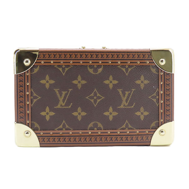 LOUIS VUITTON(ルイヴィトン)の激レア超美品 ルイヴィトン モノグラム コフレ トレゾール 20 小物入れ ジュエリーボックス ジュエリーケース コスメケース ブルー  レディースのファッション小物(その他)の商品写真