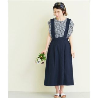 plage corduroy overall スカート