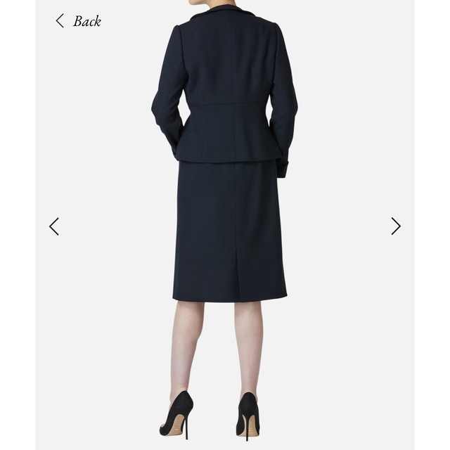 【極美品】ミスアシダ　ジャケット ワンピース　セットアップ　ブラック　M レディースのフォーマル/ドレス(スーツ)の商品写真
