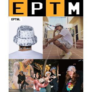 エピトミ(EPTM)のEPTM ペイズリーハット バンダナハット キャップ ホワイト(ハット)