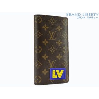 ルイヴィトン(LOUIS VUITTON)の新品同様 ルイヴィトン モノグラム ポルトフォイユ ブラザ NM ラバーパッチ 二つ折り長財布 M80523(財布)