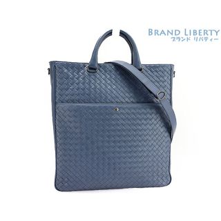 ボッテガヴェネタ(Bottega Veneta)の未使用 ボッテガ ヴェネタ イントレチャート VN  2WAY トートバッグ ハンドバッグ ショルダーバッグ ネイビーブルー 429042 (その他)