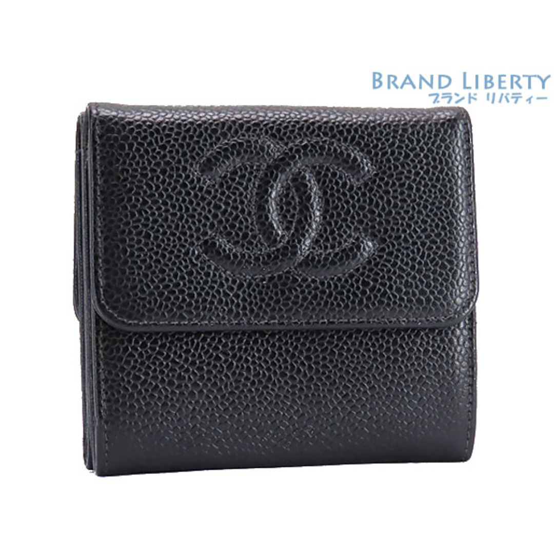 一部予約販売】 CHANEL グレインドカーフスキン ブラック コンパクト