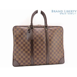 ルイヴィトン(LOUIS VUITTON)の新品同様 ルイヴィトン ダミエ PDV ポルト ドキュマン ヴォワヤージュ ビジネスバッグ ブリーフケース 書類かばん N41124(ビジネスバッグ)