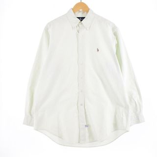 ラルフローレン(Ralph Lauren)の古着 ラルフローレン Ralph Lauren 長袖 ボタンダウンストライプシャツ L /eaa322508(シャツ)