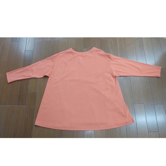 Aラインカットソー40(L)オレンジ レディースのトップス(カットソー(半袖/袖なし))の商品写真