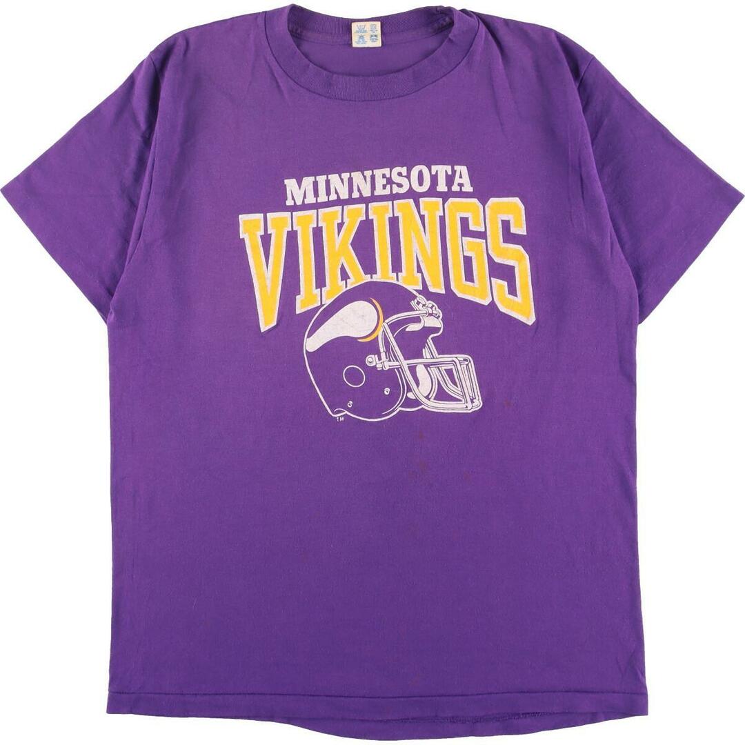 80年代 チャンピオン Champion トリコタグ NFL MINNESOTA VIKINGS ミネソタバイキングス スポーツTシャツ USA製 メンズL ヴィンテージ /eaa329661