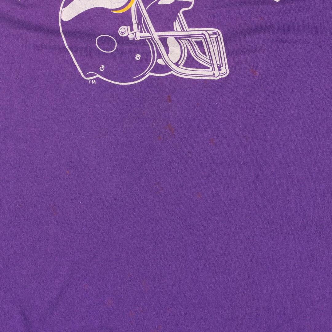 80年代 チャンピオン Champion トリコタグ NFL MINNESOTA VIKINGS ミネソタバイキングス プリントTシャツ USA製 メンズS ヴィンテージ /eaa319867