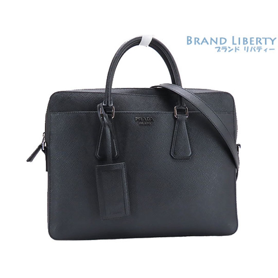 見事な PRADA 2VE368 ブラック NERO ハンドバッグ 書類カバン ビジネス