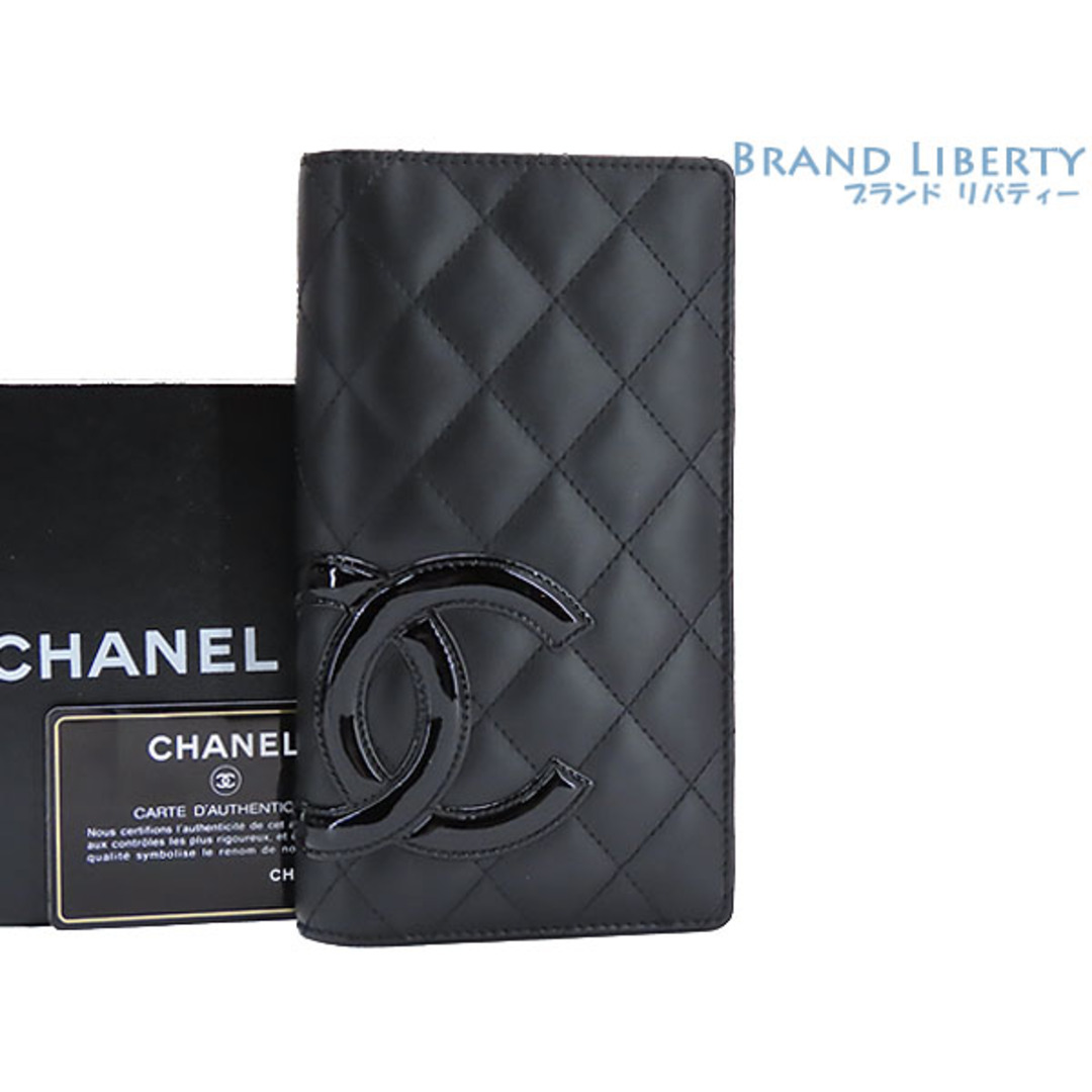 CHANEL シャネル ココマーク カンボン マトラッセ 長財布 ブラック