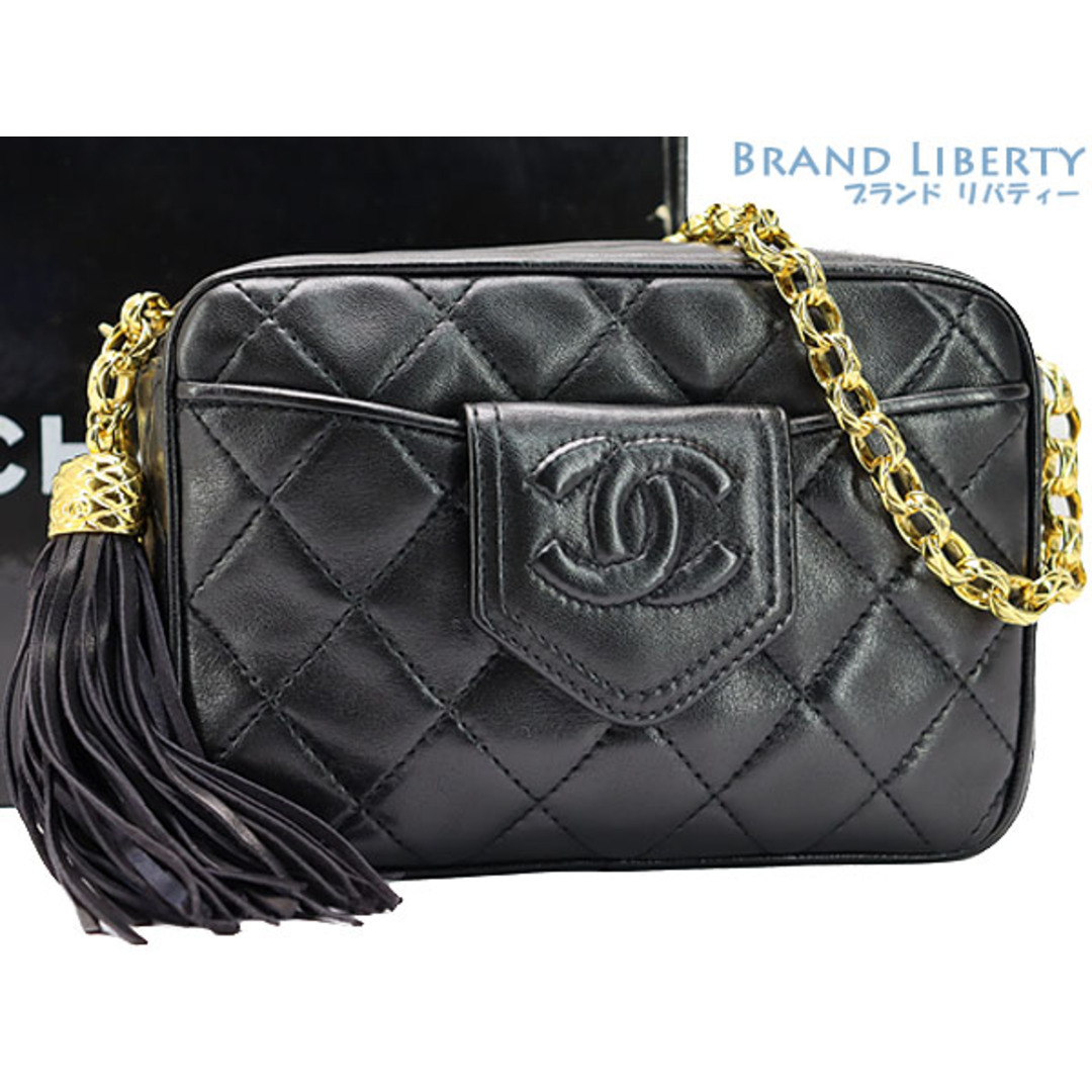 ヴィンテージシャネル CHANEL マトラッセレザーバッグ☆レアココマーク財布