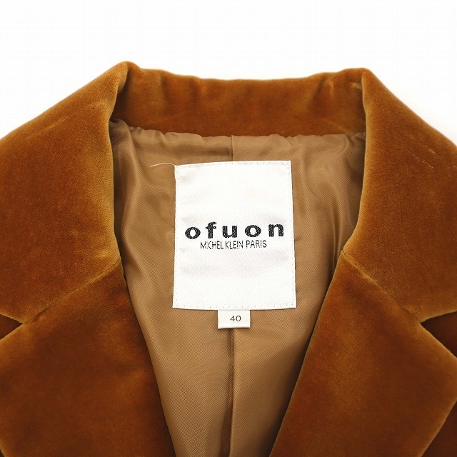 OFUON - オフオン ofuon ミッシェルクラン パリス ベロア テーラード