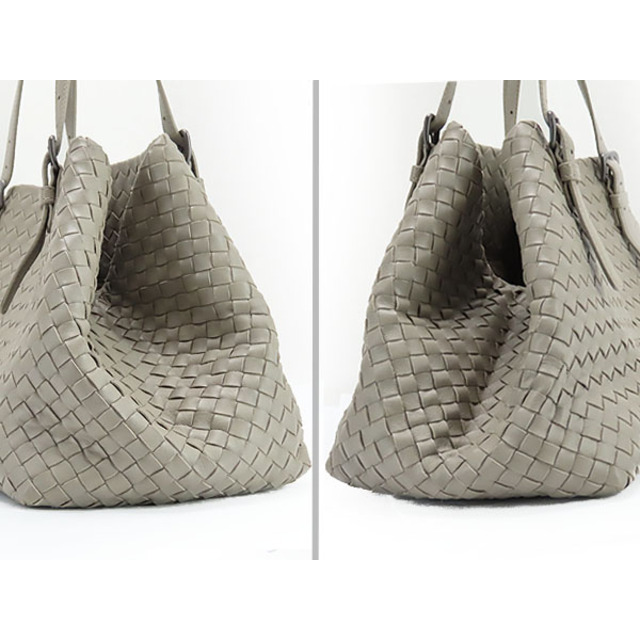 Bottega Veneta(ボッテガヴェネタ)の美品 ボッテガ ヴェネタ イントレチャート ミディアム チェスタバッグ トートバッグ ショルダーバッグ ハンドバッグ 337260 レディースのバッグ(トートバッグ)の商品写真