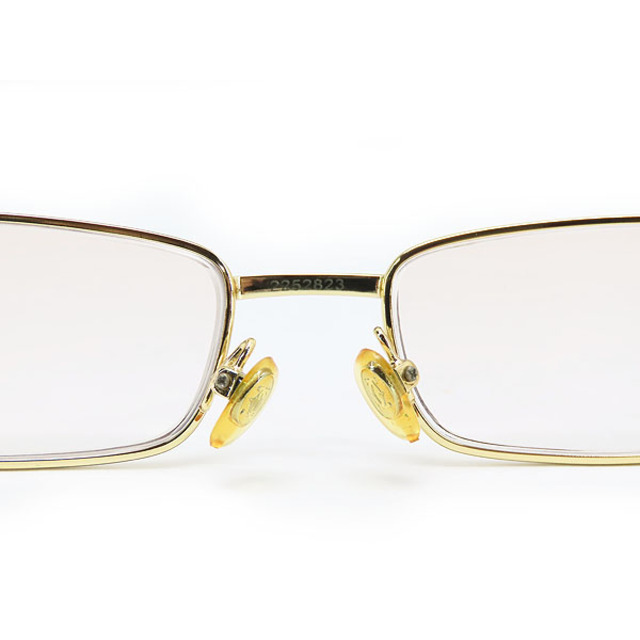 激レア美品 カルティエ ヴィンテージ ウッドテンプル メガネ 眼鏡 フレーム サングラス アイウェア ゴールド シルバー ブラウン 6