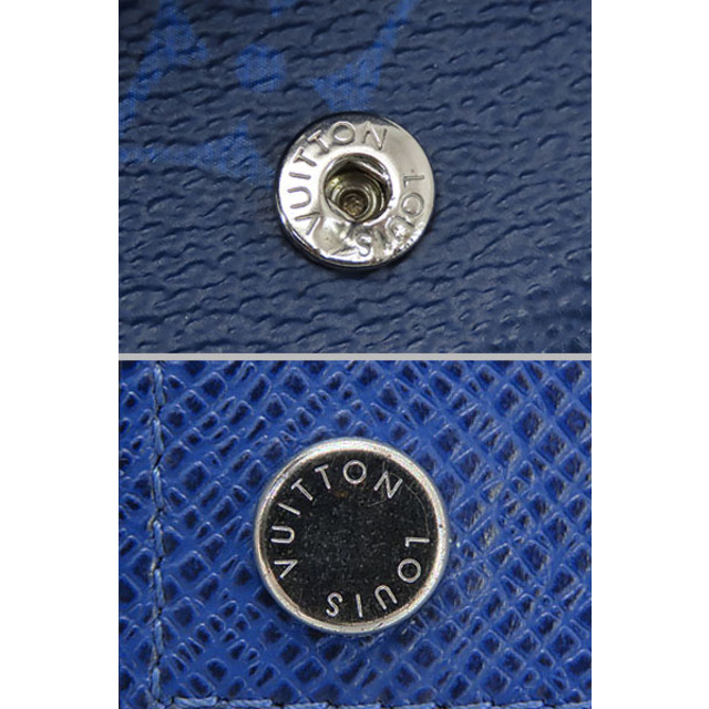LOUIS VUITTON(ルイヴィトン)の美品 ルイヴィトン タイガラマ モノグラム ディスカバリー 三つ折り財布 コンパクト財布 コバルト ブルー M67620 メンズのファッション小物(長財布)の商品写真