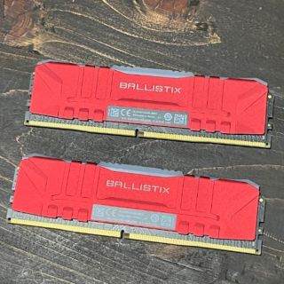 DDR4-3200 メモリー RGB LED クルーシャル 8GBx2 16GB(PCパーツ)