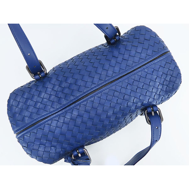 Bottega Veneta(ボッテガヴェネタ)の超美品 ボッテガ ヴェネタ イントレチャート モンテーニュ ミニボストンバッグ ハンドバッグ ショルダーバッグ ネイビー レディースのバッグ(ボストンバッグ)の商品写真