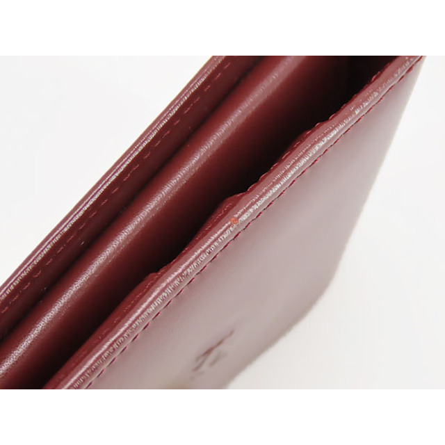 Cartier(カルティエ)の超美品 カルティエ マストドゥカルティエ 二つ折り財布 コンパクト財布 ボルドー カーフレザー L3000451 メンズのファッション小物(長財布)の商品写真