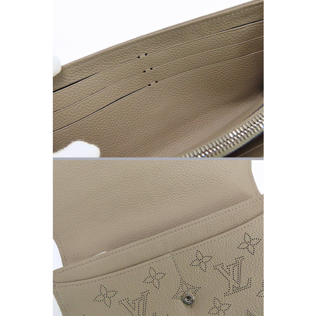 LOUIS VUITTON(ルイヴィトン)の超美品 ルイヴィトン マヒナ ポルトフォイユ イリス 二つ折り長財布 ガレ ベージュ M60144 レディースのファッション小物(財布)の商品写真