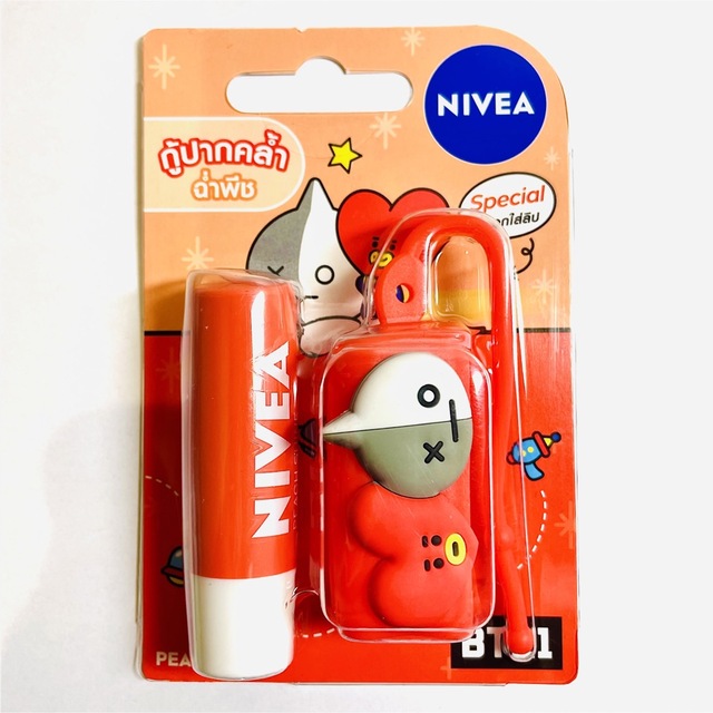 海外限定 BTS NIVEA ニベア BT21 コスメ/美容のスキンケア/基礎化粧品(リップケア/リップクリーム)の商品写真