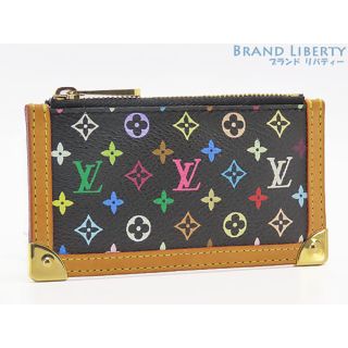 ルイヴィトン(LOUIS VUITTON)の美品 ルイヴィトン モノグラムマルチカラー ポシェットクレ キーリング付コインケース 小銭入れ コンパクト財布 M92654(コインケース)