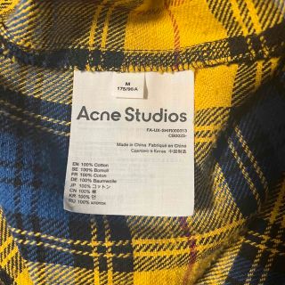 アクネ Acne Studios ネルシャツ チェックシャツ フェイス