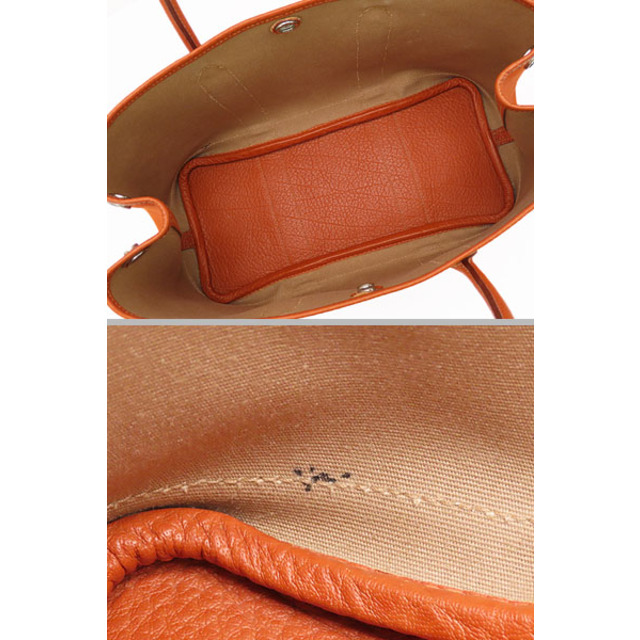 Hermes(エルメス)のレア美品 エルメス ガーデンパーティTPM 2WAY トートバッグ ハンドバッグ ショルダーバッグ 	ポティロン オレンジ トワルオフィシエ レザー メンズのバッグ(その他)の商品写真