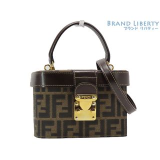 フェンディ(FENDI)の激レア新品同様 フェンディ ヴィンテージ ズッカ 2WAY バニティバッグ メイクボックス ハンドバッグ ショルダーバッグ 914931982(ショルダーバッグ)