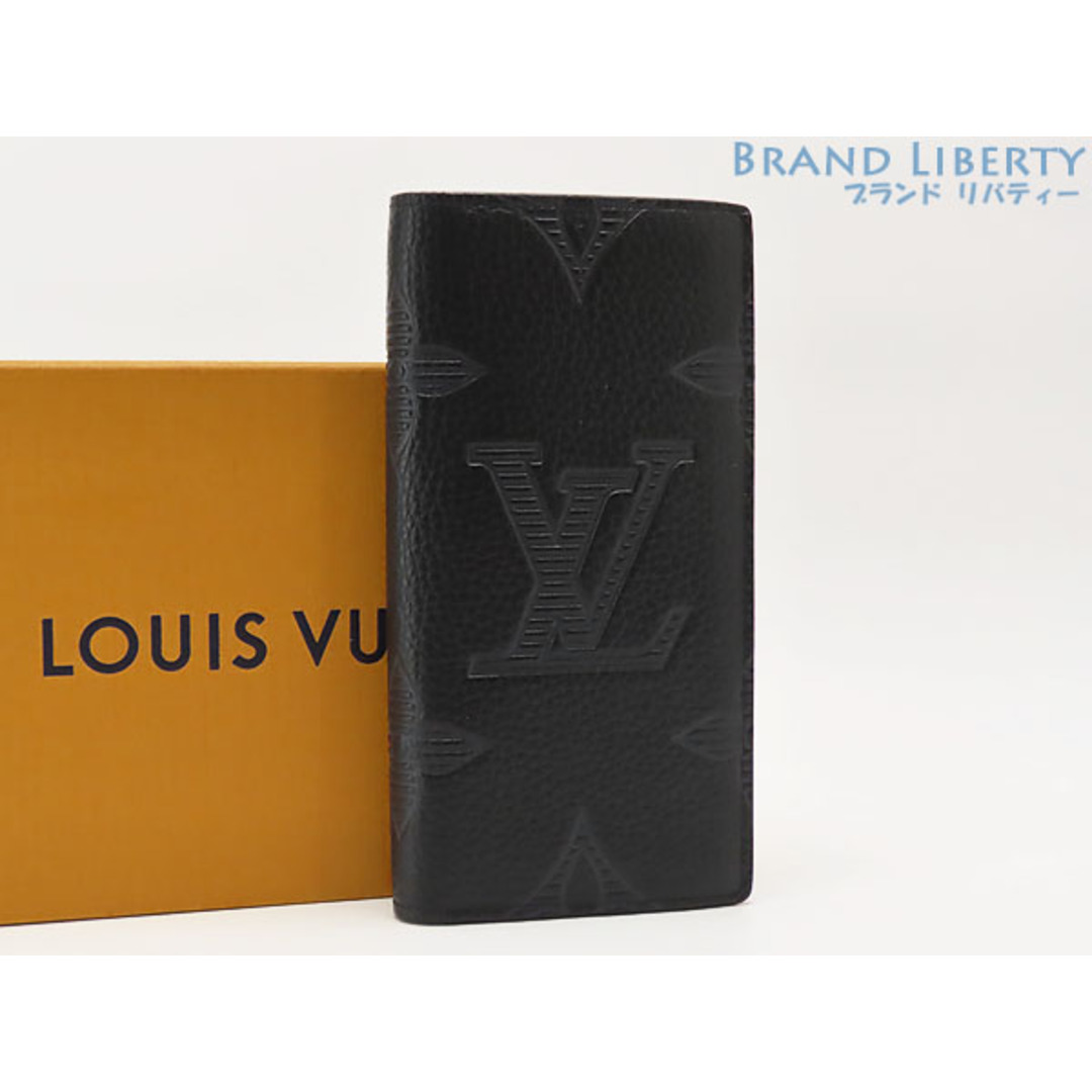 新品本物】 LOUIS M80042 ブラック 二つ折り長財布 ブラザ