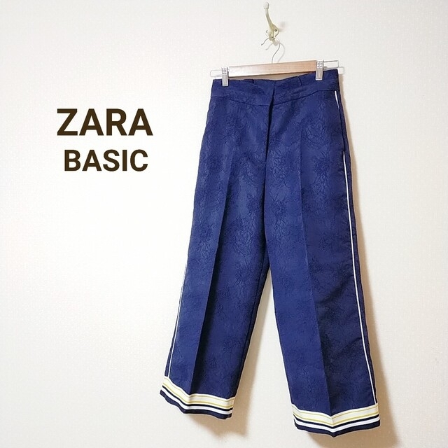 新品☆ZARA BASIC ザラ フリル付きフラワー柄バミューダパンツ