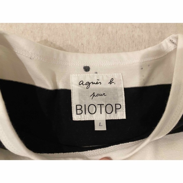 biotop x agnis b スプラッシュボーダー長袖カットソー