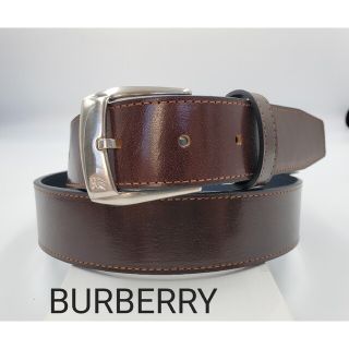 バーバリー(BURBERRY)の【BURBERRY】 バーバリー　紳士レザーベルト　ブラウン　B-74　新品未使(ベルト)