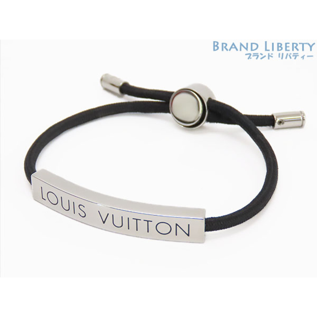 LOUIS VUITTON(ルイヴィトン)の美品 ルイヴィトン ブラスレ LVスペース コード ブレスレット ノワール ブラック シルバー M00273 M67417 メンズのアクセサリー(ブレスレット)の商品写真