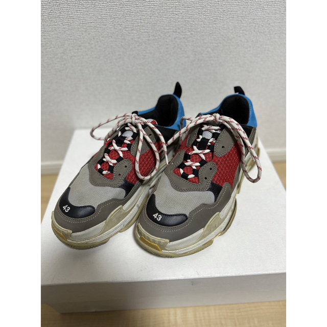 Balenciaga TripleS Grey Red Blue スニーカー