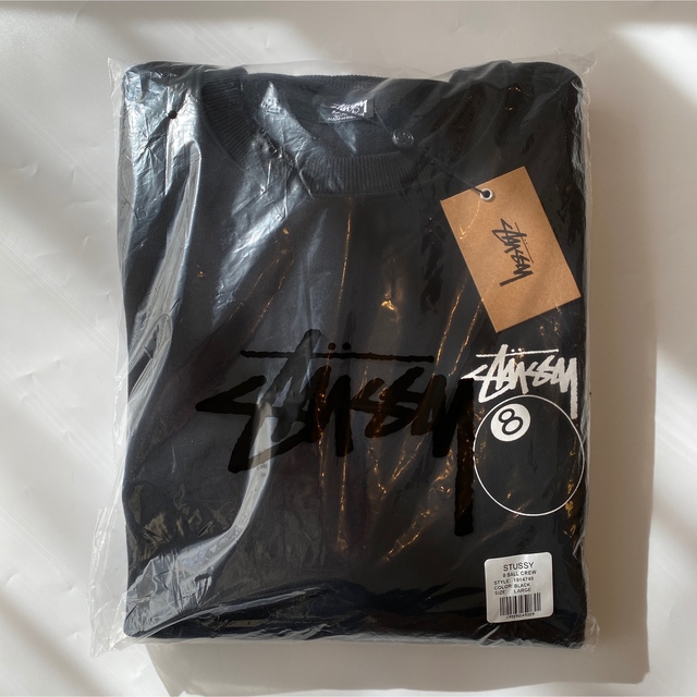 STUSSY 8 BALL CREW ステューシー スウェット◆ブラック◆S