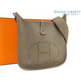 エルメス(Hermes)の外超美品 エルメス HERMES エブリン3 PM 斜め掛け ショルダーバッグ メッセンジャーバッグ エトゥープ ベージュ エトープ(ショルダーバッグ)